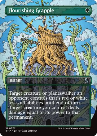 Flourishing Grapple (FRA-372) [Reality Fracture] Foil MTG Single Wizards of the Coast