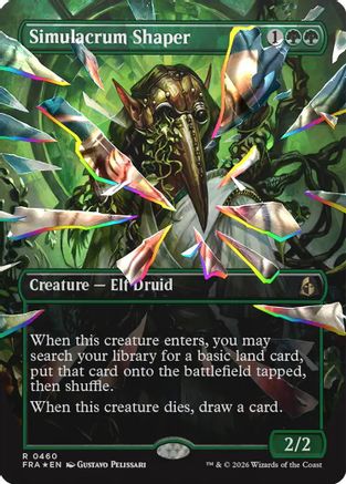 Simulacrum Shaper (Facet Foil) (FRA-460) [Reality Fracture] Foil MTG Single Wizards of the Coast