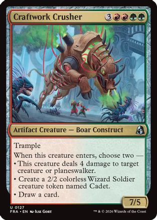 Craftwork Crusher (FRA-127) [Reality Fracture] Foil MTG Single Wizards of the Coast