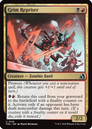 Grim Repriser (FRA-136) [Reality Fracture] Foil MTG Single Wizards of the Coast