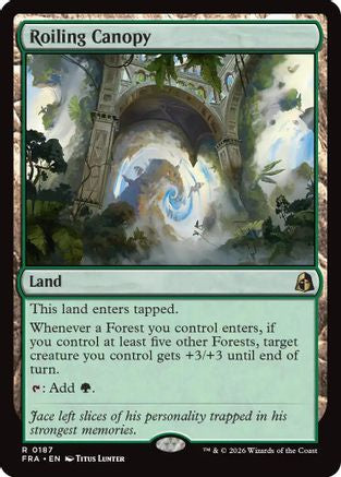 Roiling Canopy (FRA-187) [Reality Fracture] Foil MTG Single Wizards of the Coast