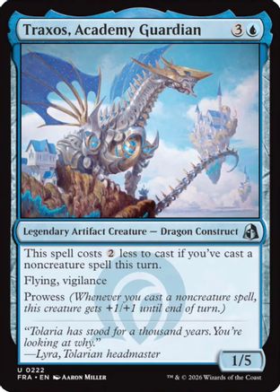 Traxos, Academy Guardian (FRA-222) [Reality Fracture] Foil MTG Single Wizards of the Coast