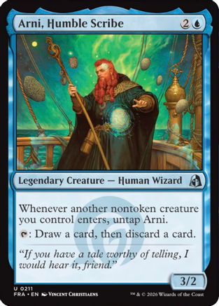 Arni, Humble Scribe (FRA-211) [Reality Fracture] Foil MTG Single Wizards of the Coast