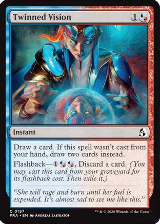 Twinned Vision (FRA-157) [Reality Fracture] Foil MTG Single Wizards of the Coast
