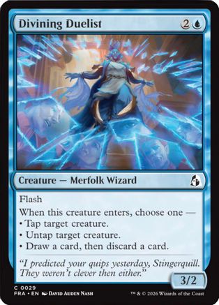 Divining Duelist (FRA-029) [Reality Fracture] MTG Single Wizards of the Coast