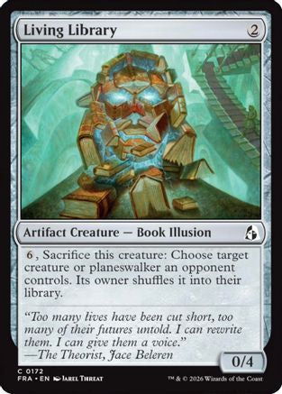 Living Library (FRA-172) [Reality Fracture] MTG Single Wizards of the Coast
