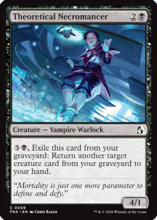 Theoretical Necromancer (FRA-069) [Reality Fracture] Foil MTG Single Wizards of the Coast