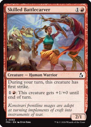 Skilled Battlecarver (FRA-092) [Reality Fracture] Foil MTG Single Wizards of the Coast