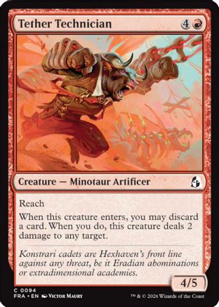 Tether Technician (FRA-094) [Reality Fracture] Foil MTG Single Wizards of the Coast
