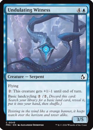 Undulating Witness (FRA-045) [Reality Fracture] Foil MTG Single Wizards of the Coast