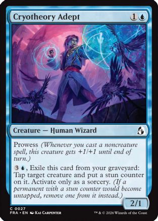Cryotheory Adept (FRA-027) [Reality Fracture] MTG Single Wizards of the Coast