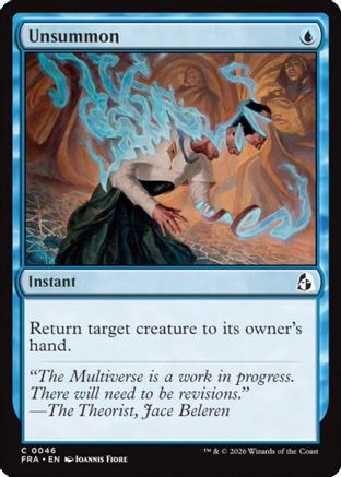 Unsummon (FRA-046) [Reality Fracture] Foil MTG Single Wizards of the Coast