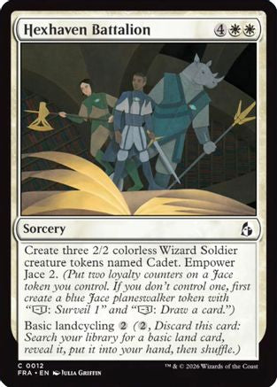 Hexhaven Battalion (FRA-012) [Reality Fracture] Foil MTG Single Wizards of the Coast