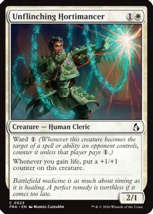 Unflinching Hortimancer (FRA-023) [Reality Fracture] MTG Single Wizards of the Coast
