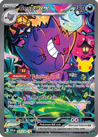 Gengar ex 154/128 Holofoil [ME: 30th Celebration]