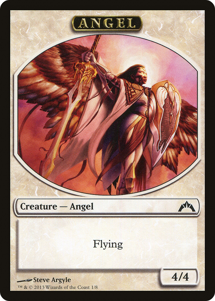 Angel Token (GTC-001) [Tokens] Gatecrash Tokens MTG Single Wizards of the Coast