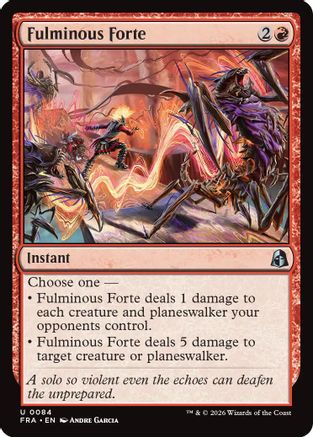 Fulminous Forte (FRA-084) [Reality Fracture] MTG Single Wizards of the Coast