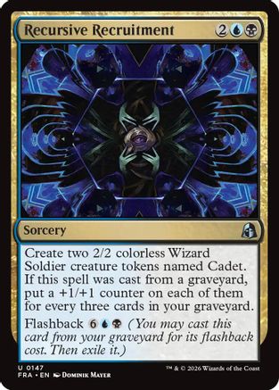 Recursive Recruitment (FRA-147) [Reality Fracture] Foil MTG Single Wizards of the Coast