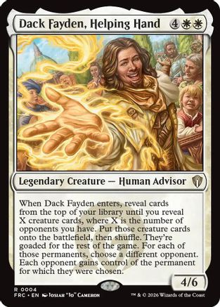 Dack Fayden, Helping Hand (FRC-004) [Commander: Reality Fracture] MTG Single Wizards of the Coast