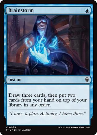 Brainstorm (FRC-039) [Commander: Reality Fracture] MTG Single Wizards of the Coast