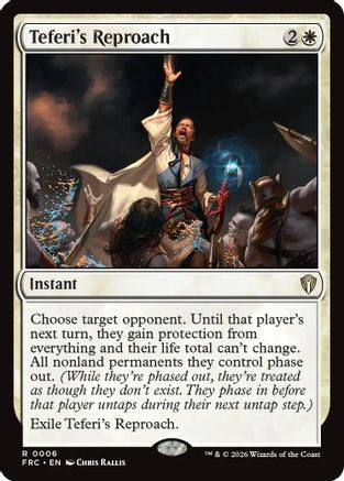 Teferi's Reproach (FRC-006) [Commander: Reality Fracture] MTG Single Wizards of the Coast