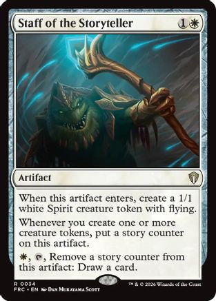 Staff of the Storyteller (FRC-034) [Commander: Reality Fracture] MTG Single Wizards of the Coast