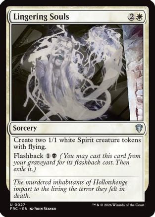 Lingering Souls (FRC-027) [Commander: Reality Fracture] MTG Single Wizards of the Coast