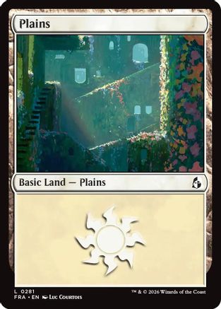 Plains (0281) (FRA-281) [Reality Fracture] Foil MTG Single Wizards of the Coast