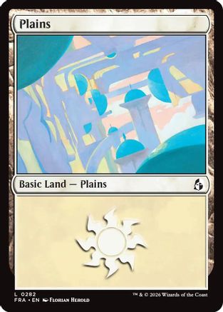 Plains (0282) (FRA-282) [Reality Fracture] Foil MTG Single Wizards of the Coast