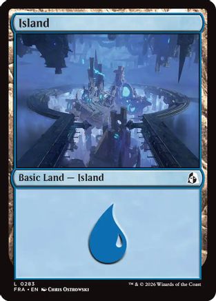 Island (0283) (FRA-283) [Reality Fracture] Foil MTG Single Wizards of the Coast