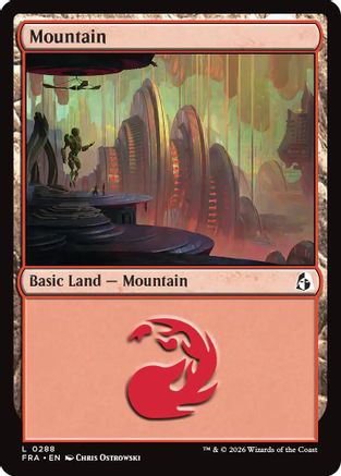 Mountain (0288) (FRA-288) [Reality Fracture] MTG Single Wizards of the Coast