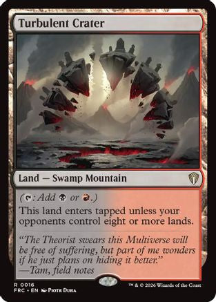 Turbulent Crater (FRC-016) [Commander: Reality Fracture] MTG Single Wizards of the Coast