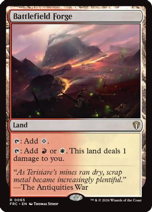 Battlefield Forge (FRC-065) [Commander: Reality Fracture] MTG Single Wizards of the Coast