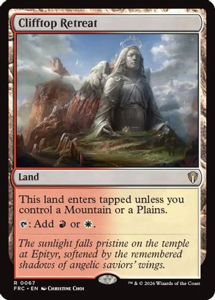 Clifftop Retreat (FRC-067) [Commander: Reality Fracture] MTG Single Wizards of the Coast