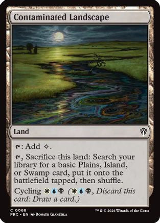 Contaminated Landscape (FRC-068) [Commander: Reality Fracture] MTG Single Wizards of the Coast