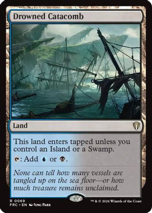 Drowned Catacomb (FRC-069) [Commander: Reality Fracture] MTG Single Wizards of the Coast