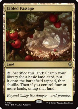 Fabled Passage (FRC-071) [Commander: Reality Fracture] MTG Single Wizards of the Coast