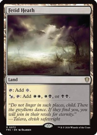 Fetid Heath (FRC-072) [Commander: Reality Fracture] MTG Single Wizards of the Coast
