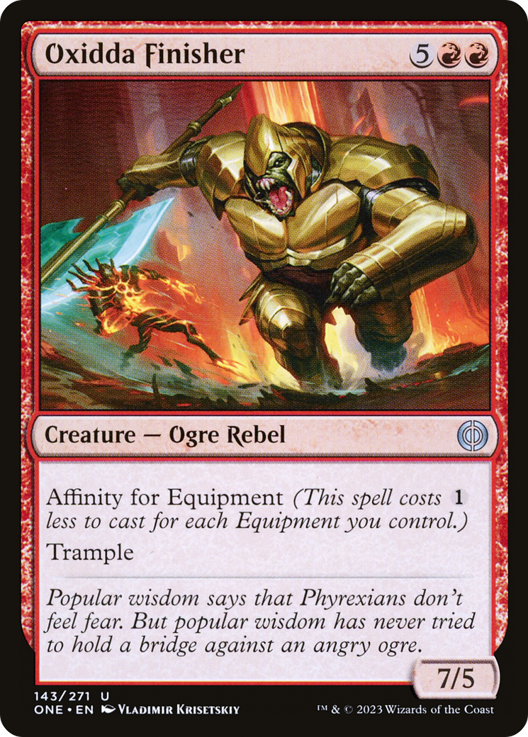 Oxidda Finisher (ONE-143) [Phyrexia: All Will Be One] Foil MTG Single Wizards of the Coast