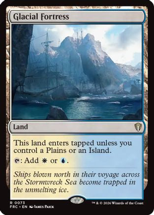 Glacial Fortress (FRC-073) [Commander: Reality Fracture] MTG Single Wizards of the Coast