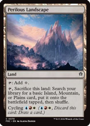Perilous Landscape (FRC-078) [Commander: Reality Fracture] MTG Single Wizards of the Coast