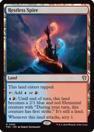 Restless Spire (FRC-082) [Commander: Reality Fracture] MTG Single Wizards of the Coast