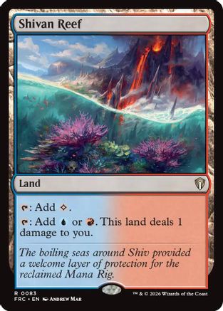 Shivan Reef (FRC-083) [Commander: Reality Fracture] MTG Single Wizards of the Coast