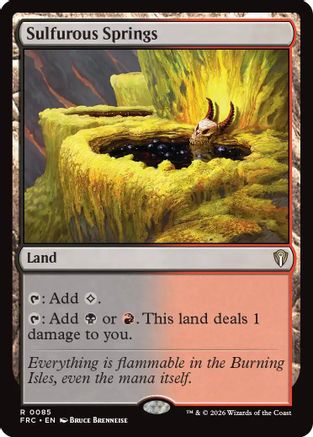 Sulfurous Springs (FRC-085) [Commander: Reality Fracture] MTG Single Wizards of the Coast