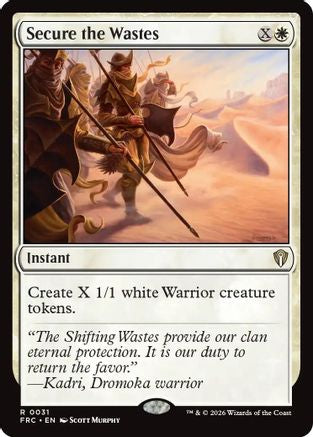 Secure the Wastes (FRC-031) [Commander: Reality Fracture] MTG Single Wizards of the Coast