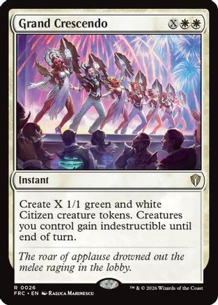 Grand Crescendo (FRC-026) [Commander: Reality Fracture] MTG Single Wizards of the Coast