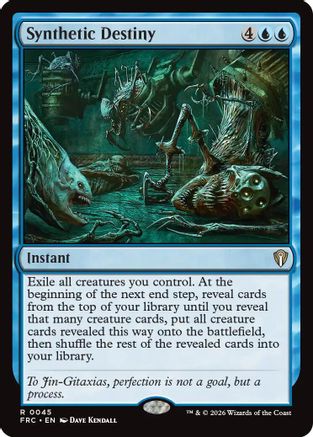 Synthetic Destiny (FRC-045) [Commander: Reality Fracture] MTG Single Wizards of the Coast