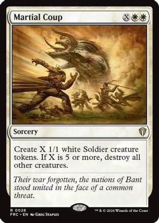 Martial Coup (FRC-028) [Commander: Reality Fracture] MTG Single Wizards of the Coast