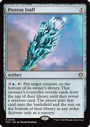 Proteus Staff (FRC-059) [Commander: Reality Fracture] MTG Single Wizards of the Coast