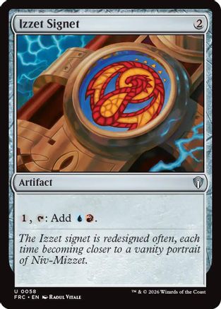 Izzet Signet (FRC-058) [Commander: Reality Fracture] MTG Single Wizards of the Coast